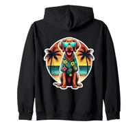 Propriétaire de chien Vizsla à poil dur Summer Vibes Vacation Vacances Sweat à Capuche