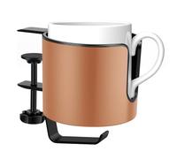 Propriétaire de la pour support de à table de table, porte-tasse 2 en 1, pince anti-outlet stable pour le bureau | Organisateur avec support de casque rotatif, au travail prati