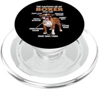 Propriétaire du Chien Boxer Allemand T Boxer Anatomie Gassi PopSockets PopGrip pour MagSafe