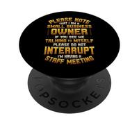Propriétaire d'une Petite Entreprise Parlant à Moi-même Entrepreneur drôle PopSockets PopGrip Adhésif