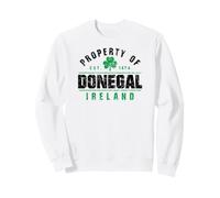 Propriété de Donegal Irlande Est. 1474 Shamrock Distressed BG Sweatshirt