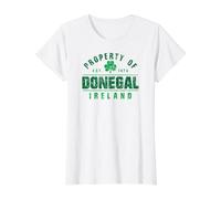Propriété de Donegal Irlande Est. 1474 Shamrock Distressed GG T-Shirt Graphique avec Valeur