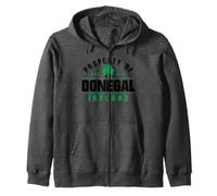 Propriété de Donegal Irlande Est. 1474 Trèfle Noir Vert Sweat à Capuche