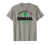 Propriété de Donegal Irlande Est. 1474 Trèfle Noir Vert T-Shirt