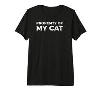 Propriété de Mon Chat T-Shirt Haut de Gamme