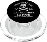 Propriété des Catacombes de Paris 1786 Impression vieillie PopSockets PopGrip pour MagSafe