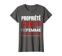 Propriété Privée Je suis Deja Pris par Femme Dangereuse T-Shirt, Femme, Asphalte, XL