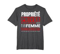 Propriété Privée Je suis Deja Pris par Femme Dangereuse T-Shirt, Homme Grandes Tailles, Chiné Foncé, 4X Tall