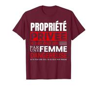 Propriété Privée Je suis Deja Pris par Femme Dangereuse T-Shirt, Homme, Marron, L