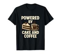 Propulsé par Cake and Coffee Birthday Graphic T-Shirt