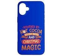 Propulsé par Hot Cocoa, Holiday Music & Christmas Magic Coque pour iPhone 16 Plus