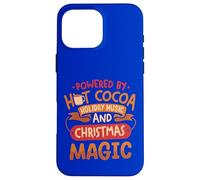 Propulsé par Hot Cocoa, Holiday Music & Christmas Magic Coque pour iPhone 16 Pro Max