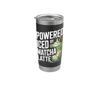 Propulsé par Iced Matcha Latte Lovers Unite Gobelet isotherme en acier inoxydable double paroi
