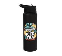 Propulsé par Iced Tea Citrus Splash Fun Stainless Steel Insulated Water Bottle
