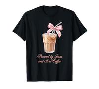 Propulsé par Jesus et Iced Coffee Coquette Retro Christian T-Shirt