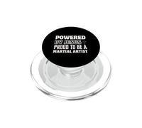 Propulsé par Jésus Fier à L'Artiste Martial Faith chrétien PopSockets PopGrip pour MagSafe