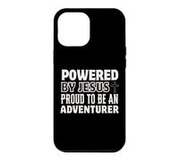 Propulsé par Jésus Fier à l'aventurier Christian Faith Coque pour iPhone 12 Pro Max