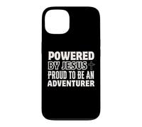 Propulsé par Jésus Fier à l'aventurier Christian Faith Coque pour iPhone 13
