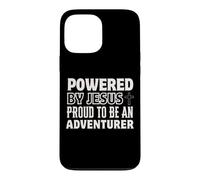 Propulsé par Jésus Fier à l'aventurier Christian Faith Coque pour iPhone 13 Pro Max