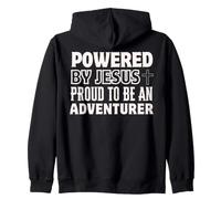 Propulsé par Jésus Fier à l'aventurier Christian Faith Sweat à Capuche