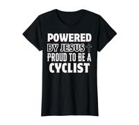 Propulsé par Jésus Fier au Cycliste Christian Faith Cycling T-Shirt Graphique avec Valeur