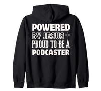 Propulsé par Jésus Fier au podcaster Christian Faith Podcast Sweat à Capuche
