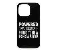 Propulsé par Jésus Fier d'être auteur-compositeur chrétien Coque pour iPhone 13 Pro