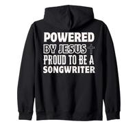 Propulsé par Jésus Fier d'être auteur-compositeur chrétien Sweat à Capuche