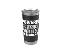 Propulsé par Jésus fier d'être chercheur chrétien Gobelet isotherme en acier inoxydable double paroi