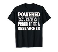Propulsé par Jésus Fier d'être chercheur chrétien T-Shirt