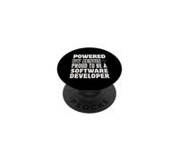 Propulsé par Jésus Fier d'être développeur de logiciels Christian PopSockets PopGrip Adhésif