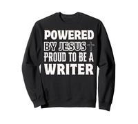 Propulsé par Jésus Fier d'être écrivain chrétien Sweatshirt