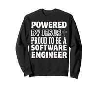 Propulsé par Jésus Fier d'être ingénieur Logiciel chrétien Sweatshirt
