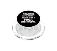 Propulsé par Jésus Fier d'être instructeur de Yoga chrétien PopSockets PopGrip pour MagSafe