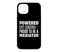 Propulsé par Jésus Fier d'être médiateur chrétien Coque pour iPhone 13