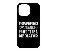 Propulsé par Jésus Fier d'être médiateur chrétien Coque pour iPhone 14 Pro Max