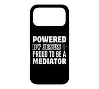 Propulsé par Jésus Fier d'être médiateur chrétien Coque pour iPhone 17 Pro Max