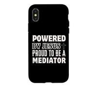 Propulsé par Jésus Fier d'être médiateur chrétien Coque pour iPhone X/XS