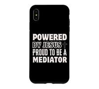 Propulsé par Jésus Fier d'être médiateur chrétien Coque pour iPhone XS Max