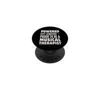 Propulsé par Jésus Fier d'être musicalement thérapeute chrétien PopSockets PopGrip Adhésif