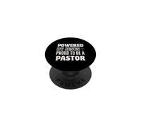 Propulsé par Jésus Fier d'être Pasteur chrétien PopSockets PopGrip Adhésif