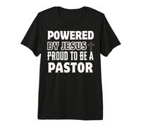 Propulsé par Jésus Fier d'être Pasteur chrétien T-Shirt Haut de Gamme