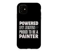 Propulsé par Jésus Fier d'être Peintre chrétien Coque pour iPhone 11