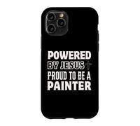 Propulsé par Jésus Fier d'être Peintre chrétien Coque pour iPhone 11 Pro
