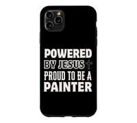 Propulsé par Jésus Fier d'être Peintre chrétien Coque pour iPhone 11 Pro Max