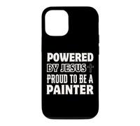 Propulsé par Jésus Fier d'être Peintre chrétien Coque pour iPhone 12/12 Pro
