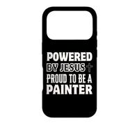 Propulsé par Jésus Fier d'être Peintre chrétien Coque pour iPhone 17 Pro