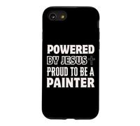 Propulsé par Jésus Fier d'être Peintre chrétien Coque pour iPhone SE (2020) / 7/8