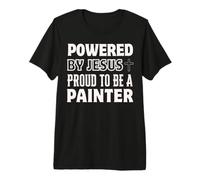 Propulsé par Jésus Fier d'être Peintre chrétien T-Shirt Haut de Gamme
