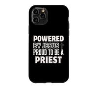 Propulsé par Jésus Fier d'être prêtre chrétien Coque pour iPhone 11 Pro